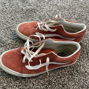 Old school vans classic lightly worn rusty color